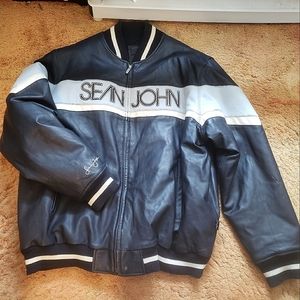 VINTAGE SEAN JOHN LEATHER JACKET